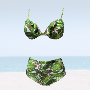 Bikini verde tropical